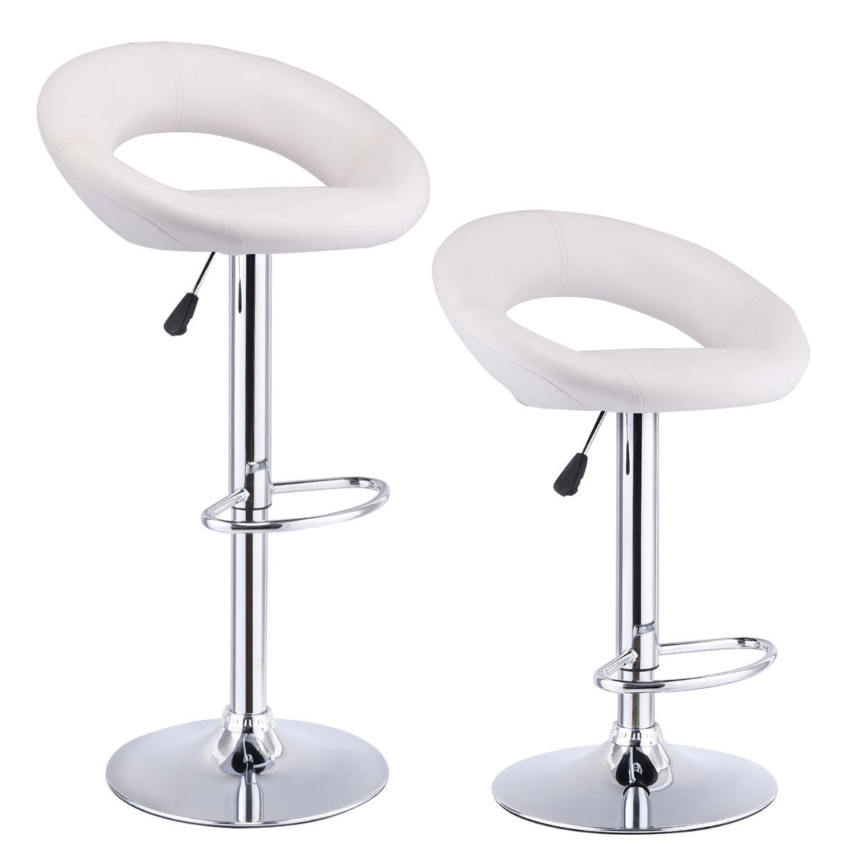 2 barstools, optional color - white